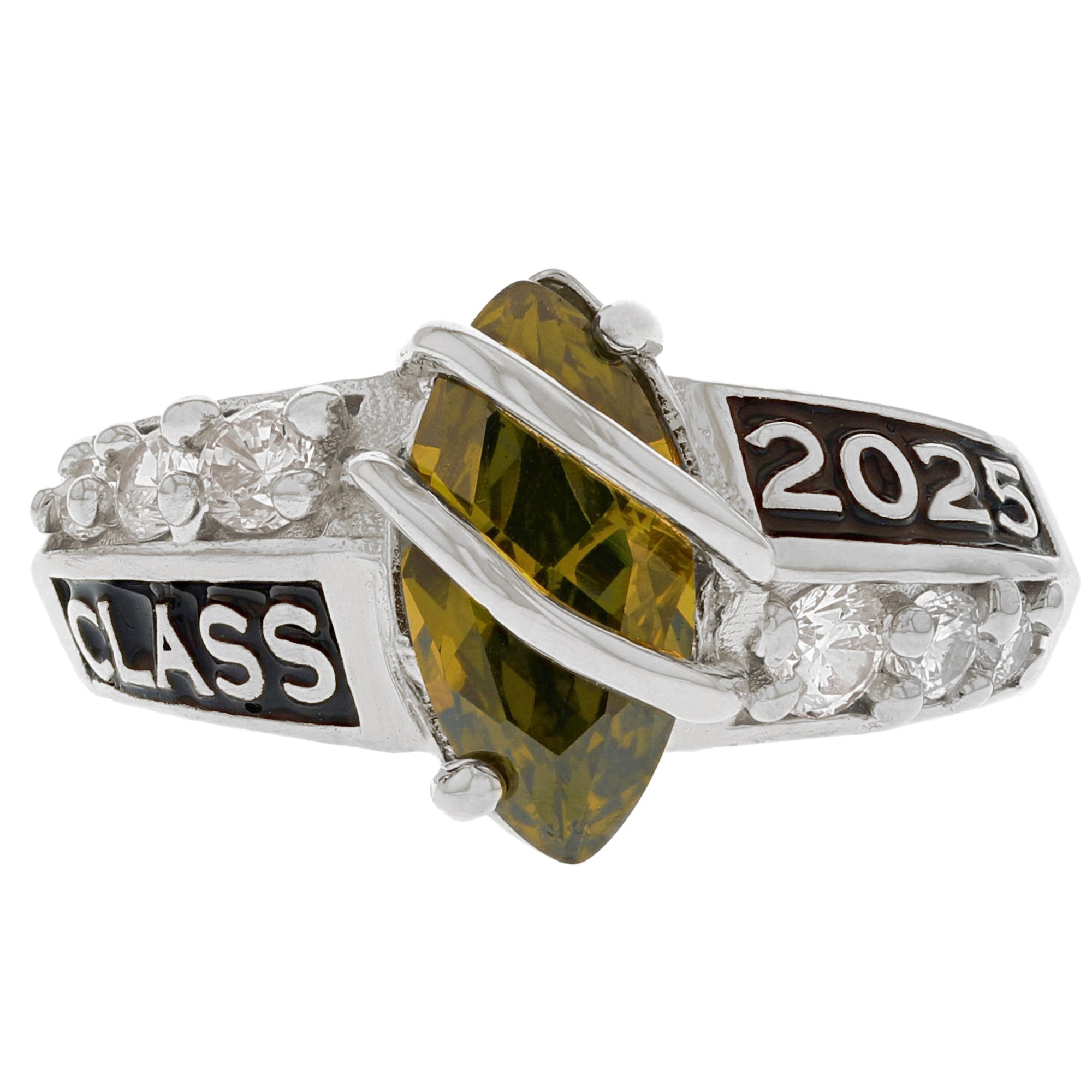 Simulated Birthstone Class of 2025 Graduation Ring (JackAni# R2511)