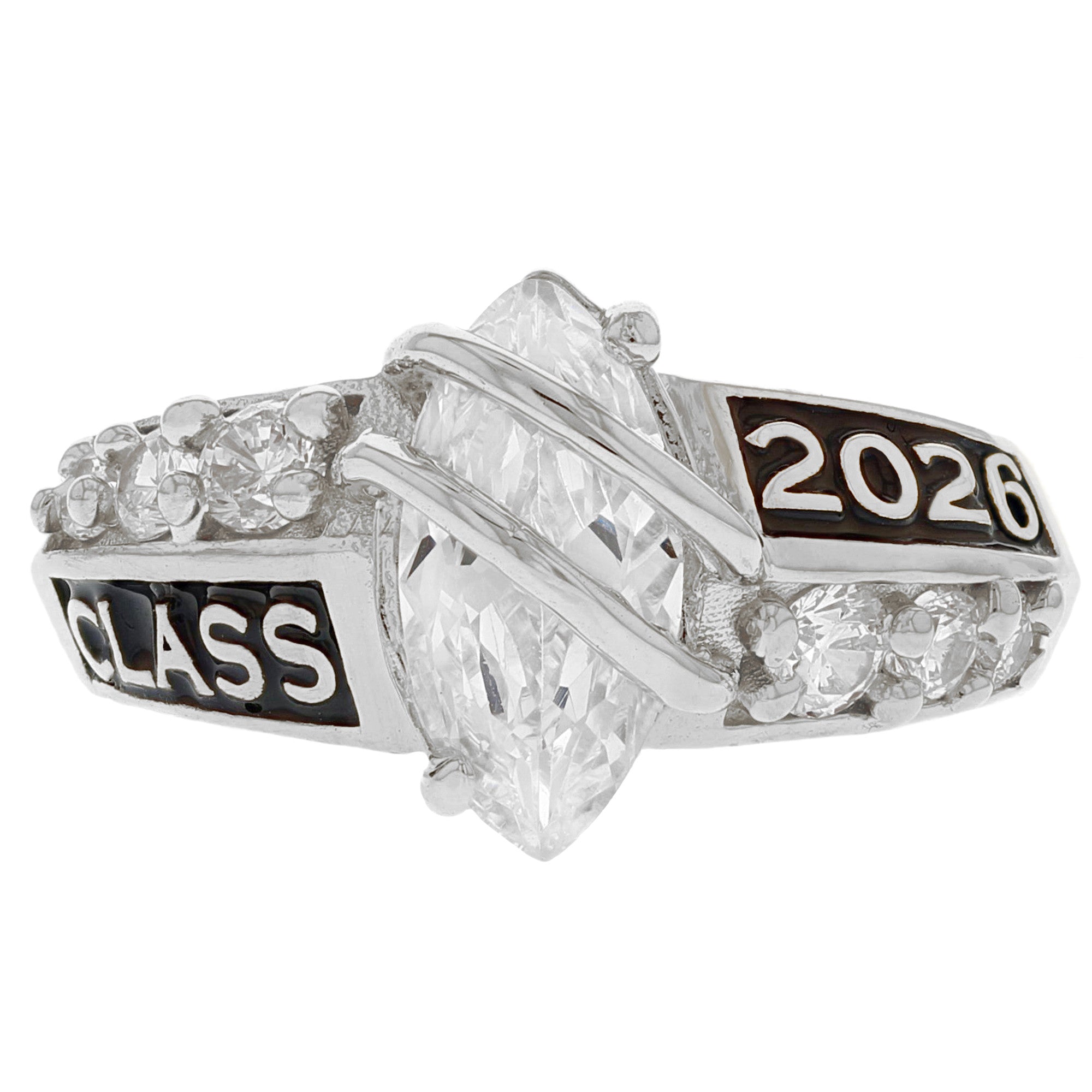 Simulated Birthstone Class of 2026 Graduation Ring (JackAni# R2511)