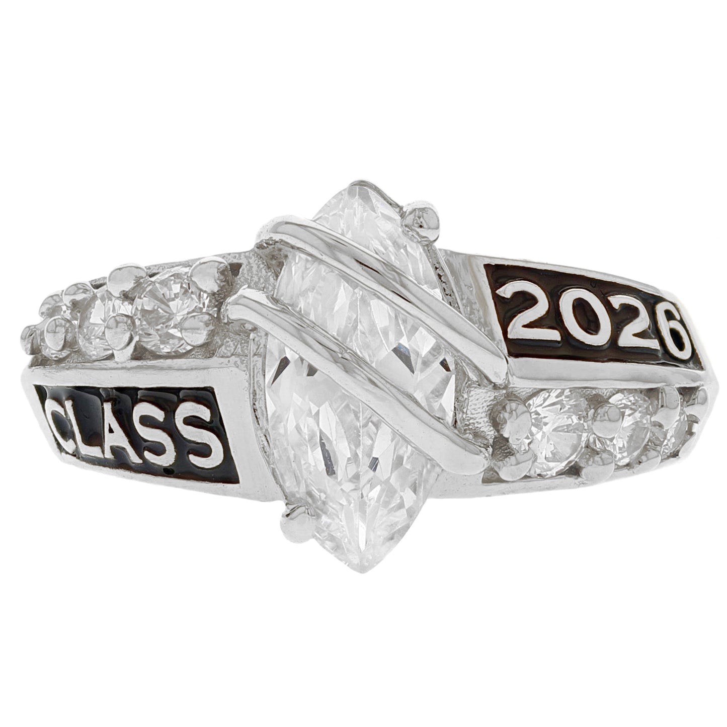 Simulated Birthstone Class of 2026 Graduation Ring (JackAni# R2511)