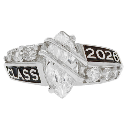 Simulated Birthstone Class of 2026 Graduation Ring (JackAni# R2511)