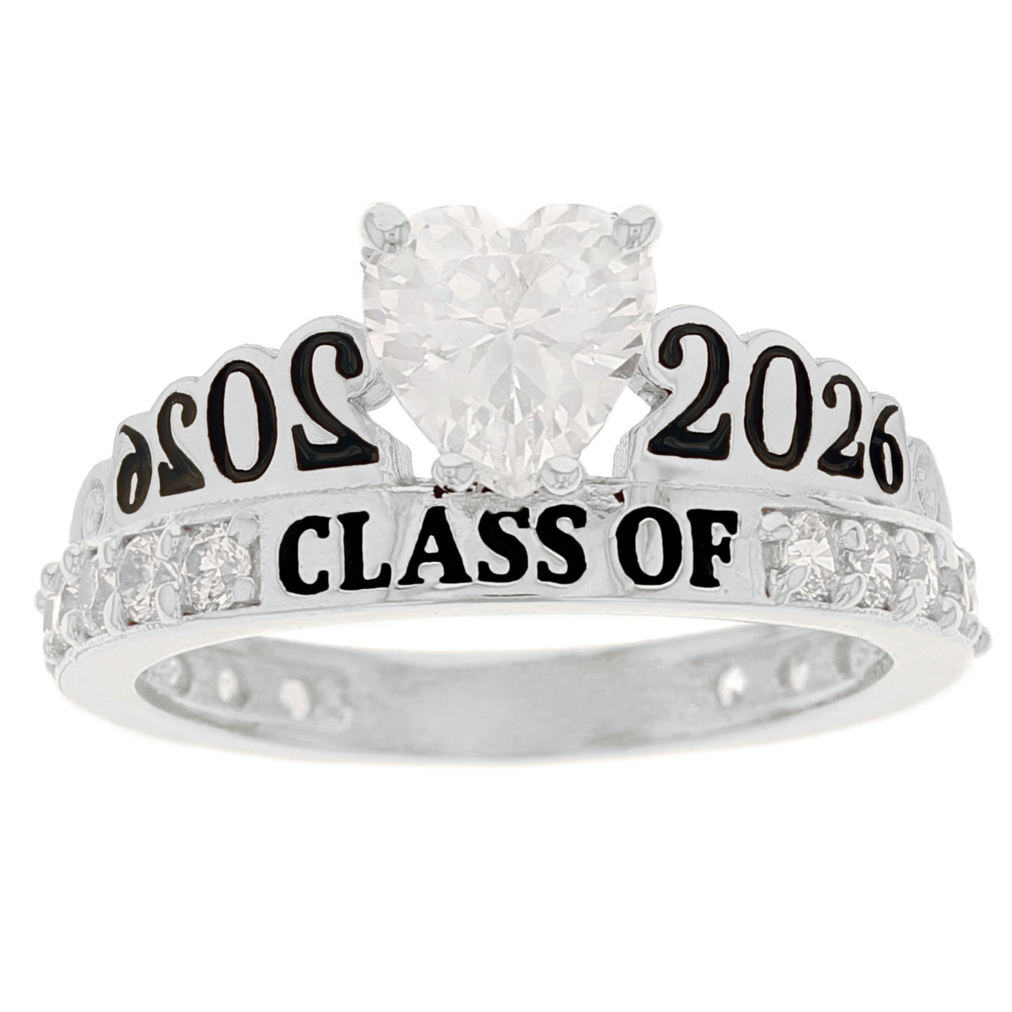 Gold Simulated Birthstone Women's Graduation Ring (JackAni# R11597)