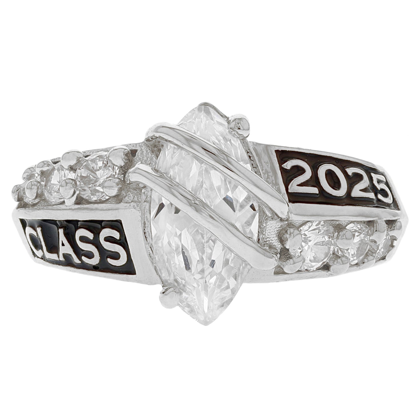 Simulated Birthstone Class of 2025 Graduation Ring (JackAni# R2511)