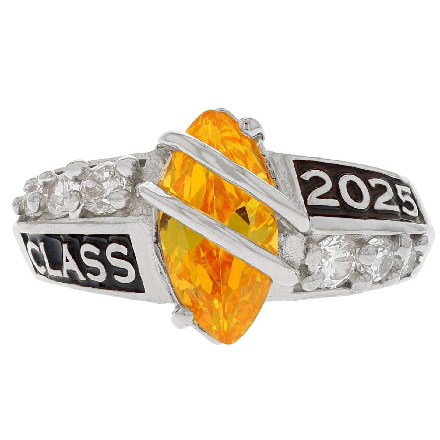 Simulated Birthstone Class of 2025 Graduation Ring (JackAni# R2511)