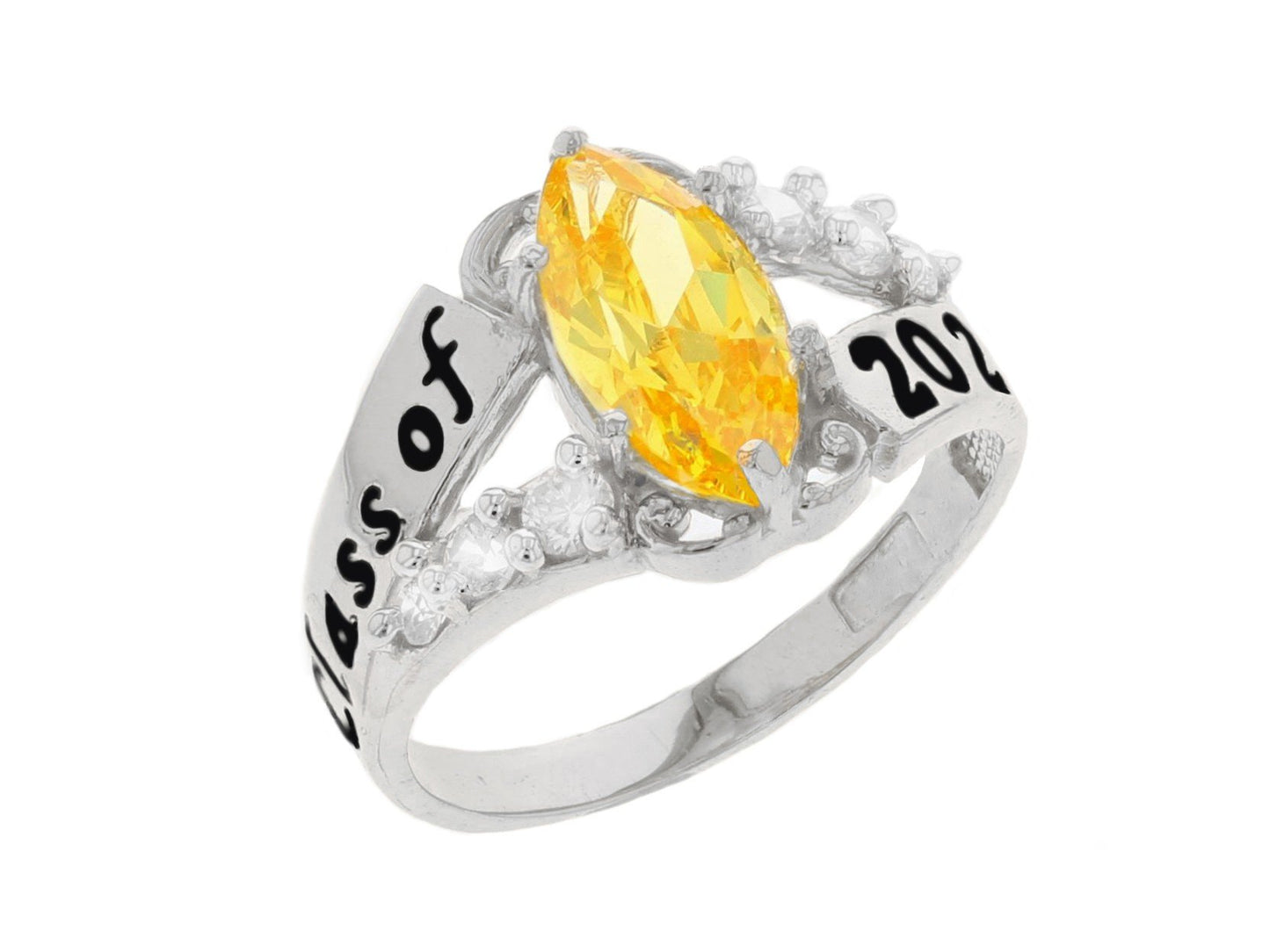 Simulated Birthstone Class of 2026 Graduation Ring (JackAni# R2510)