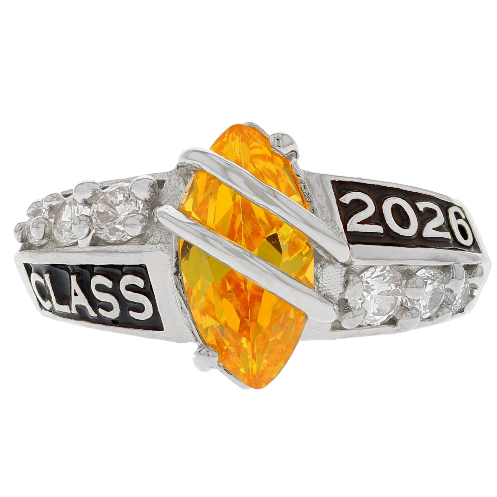 Simulated Birthstone Class of 2026 Graduation Ring (JackAni# R2511)