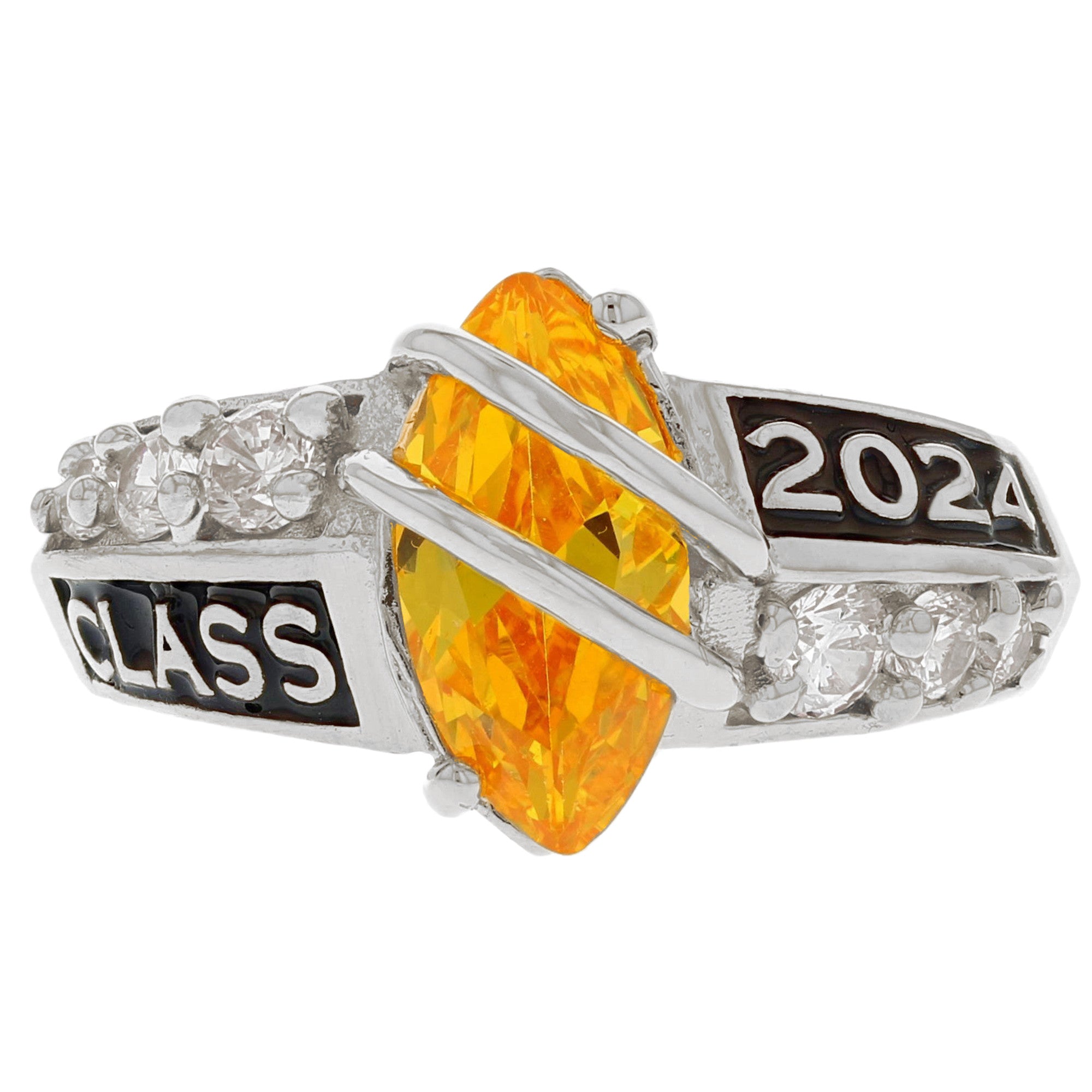 Simulated Birthstone Class of 2024 Graduation Ring (JackAni# R2511)