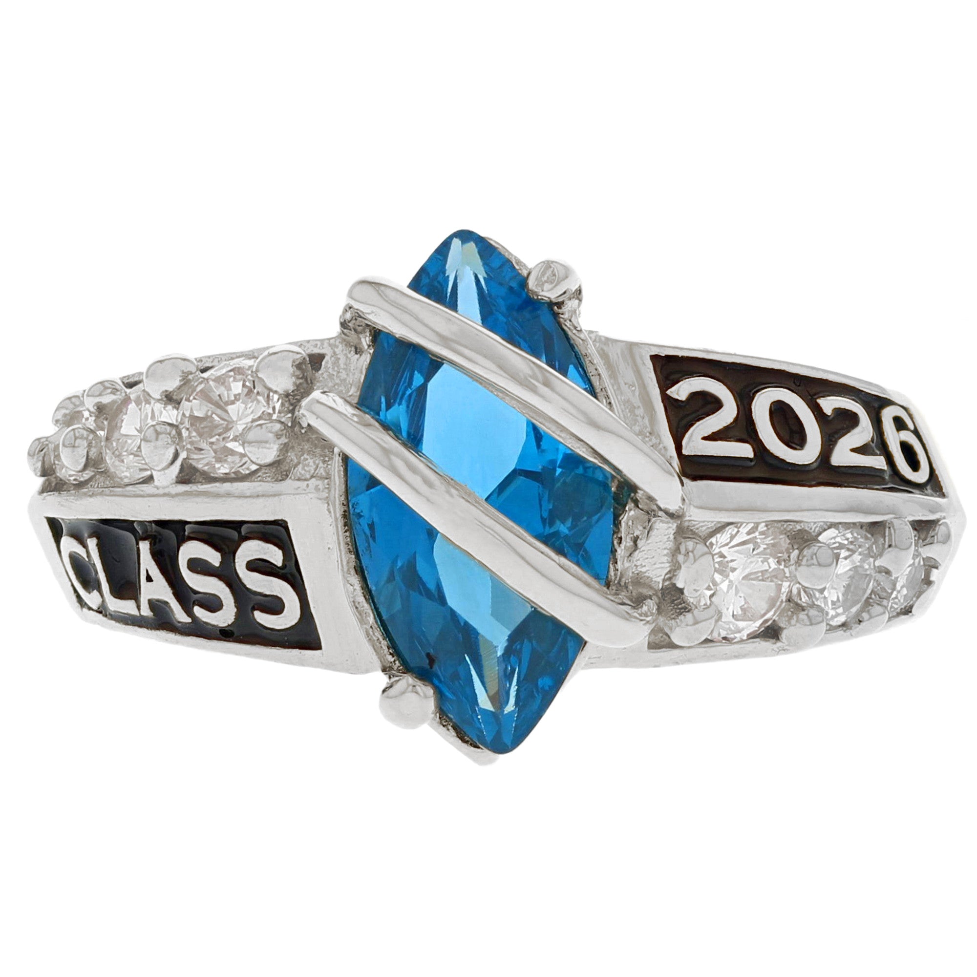 Simulated Birthstone Class of 2026 Graduation Ring (JackAni# R2511)