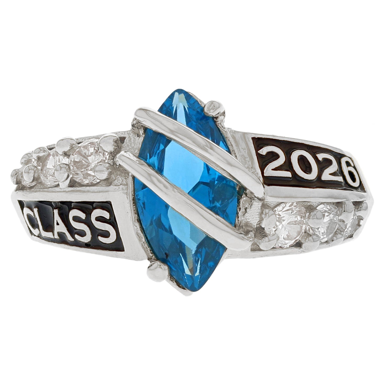 Simulated Birthstone Class of 2026 Graduation Ring (JackAni# R2511)