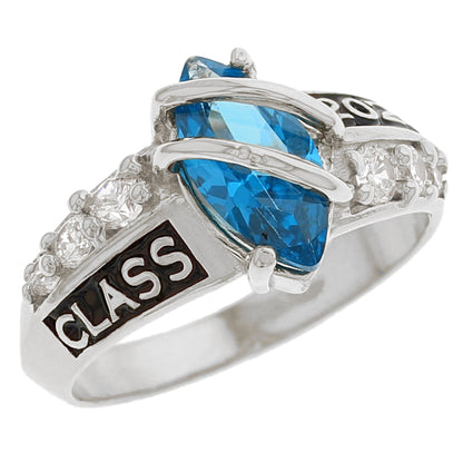 Simulated Birthstone Class of 2026 Graduation Ring (JackAni# R2511)