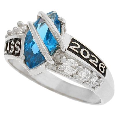Simulated Birthstone Class of 2026 Graduation Ring (JackAni# R2511)