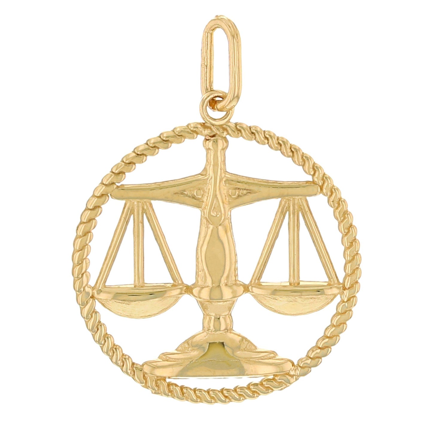 Round Petite Zodiac Charm Pendant (JackAni# P1746)