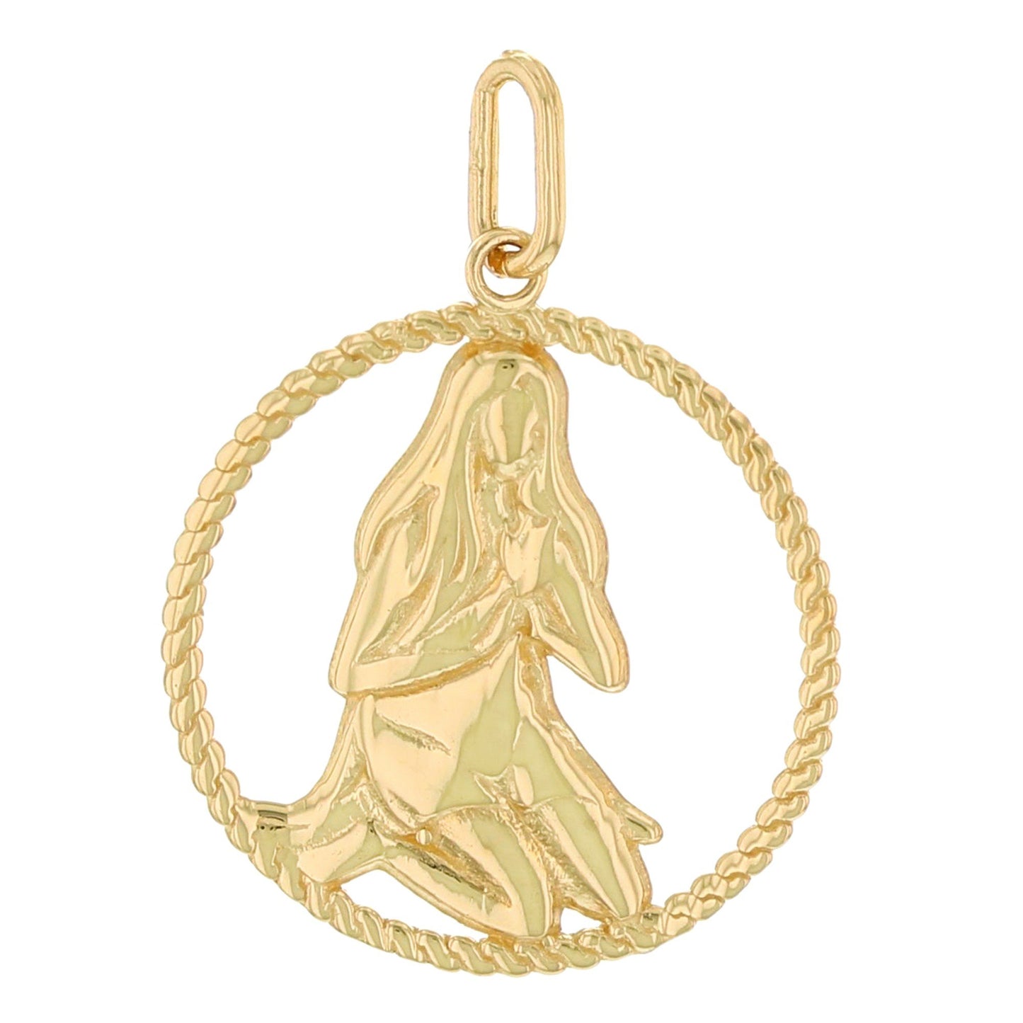 Round Petite Zodiac Charm Pendant (JackAni# P1746)