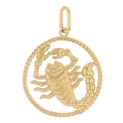 Round Petite Zodiac Charm Pendant (JackAni# P1746)