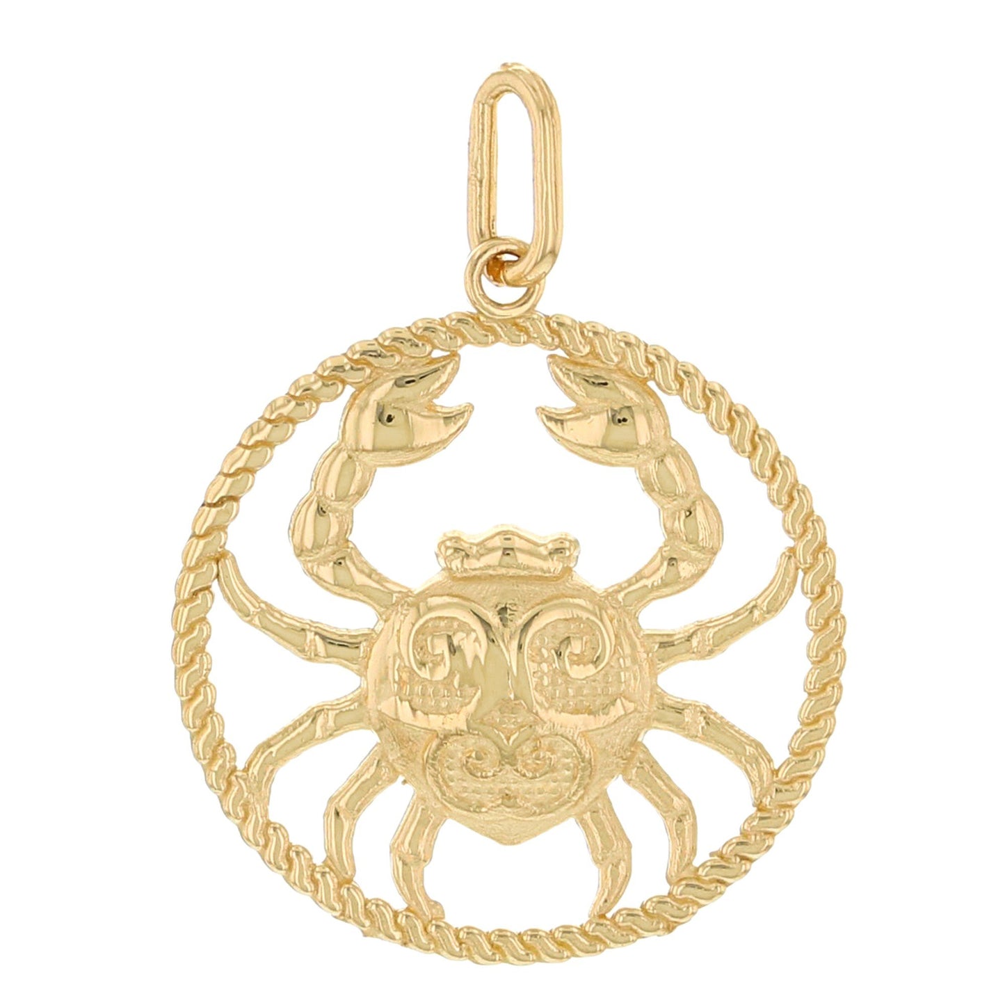 Round Petite Zodiac Charm Pendant (JackAni# P1746)