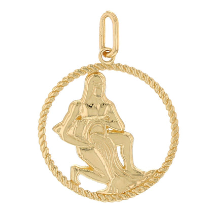 Round Petite Zodiac Charm Pendant (JackAni# P1746)