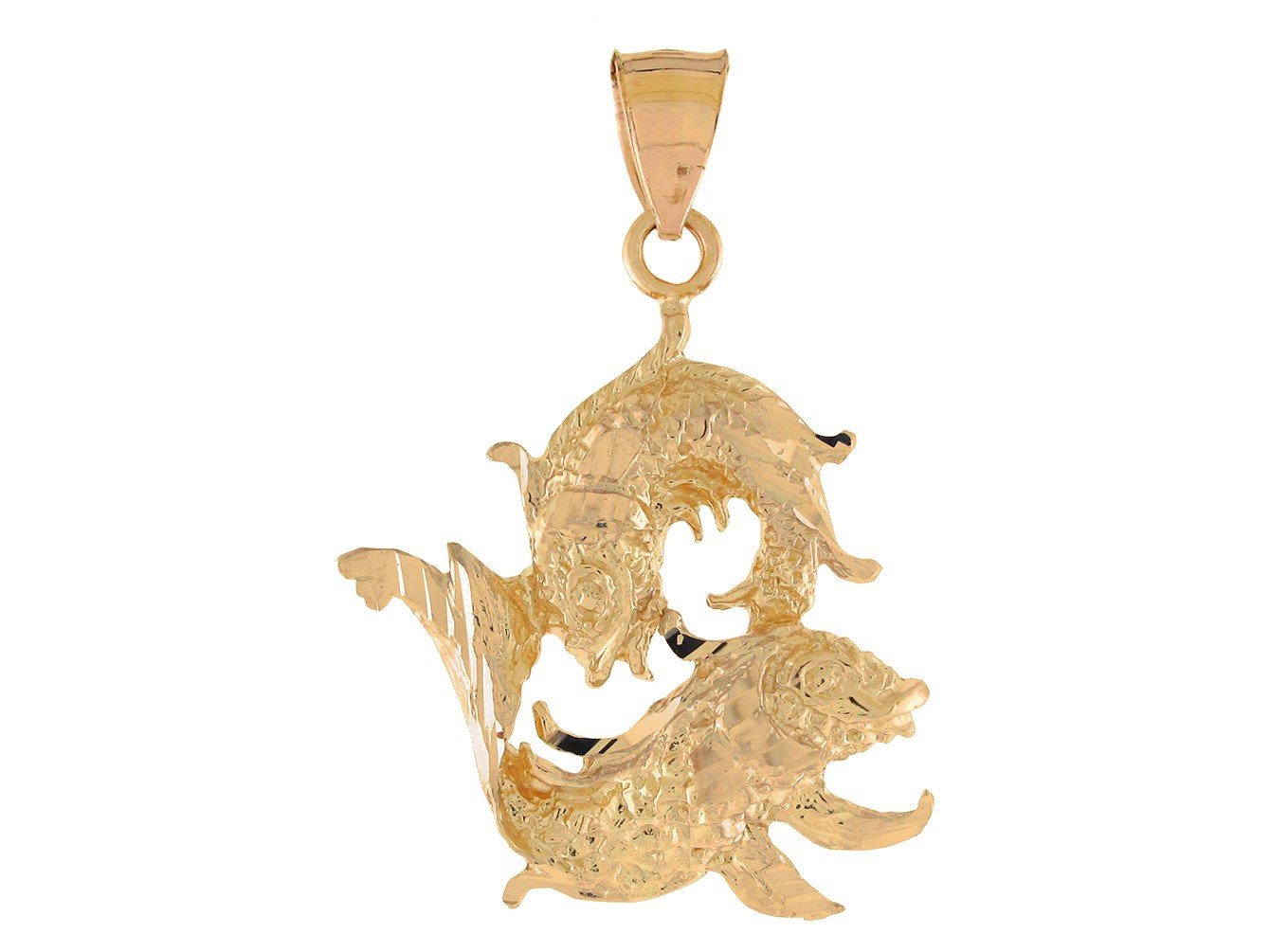 Brilliant Diamond Cut Zodiac Sign Pendant (JackAni# P11380)