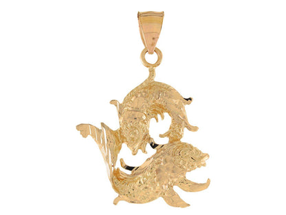 Brilliant Diamond Cut Zodiac Sign Pendant (JackAni# P11380)