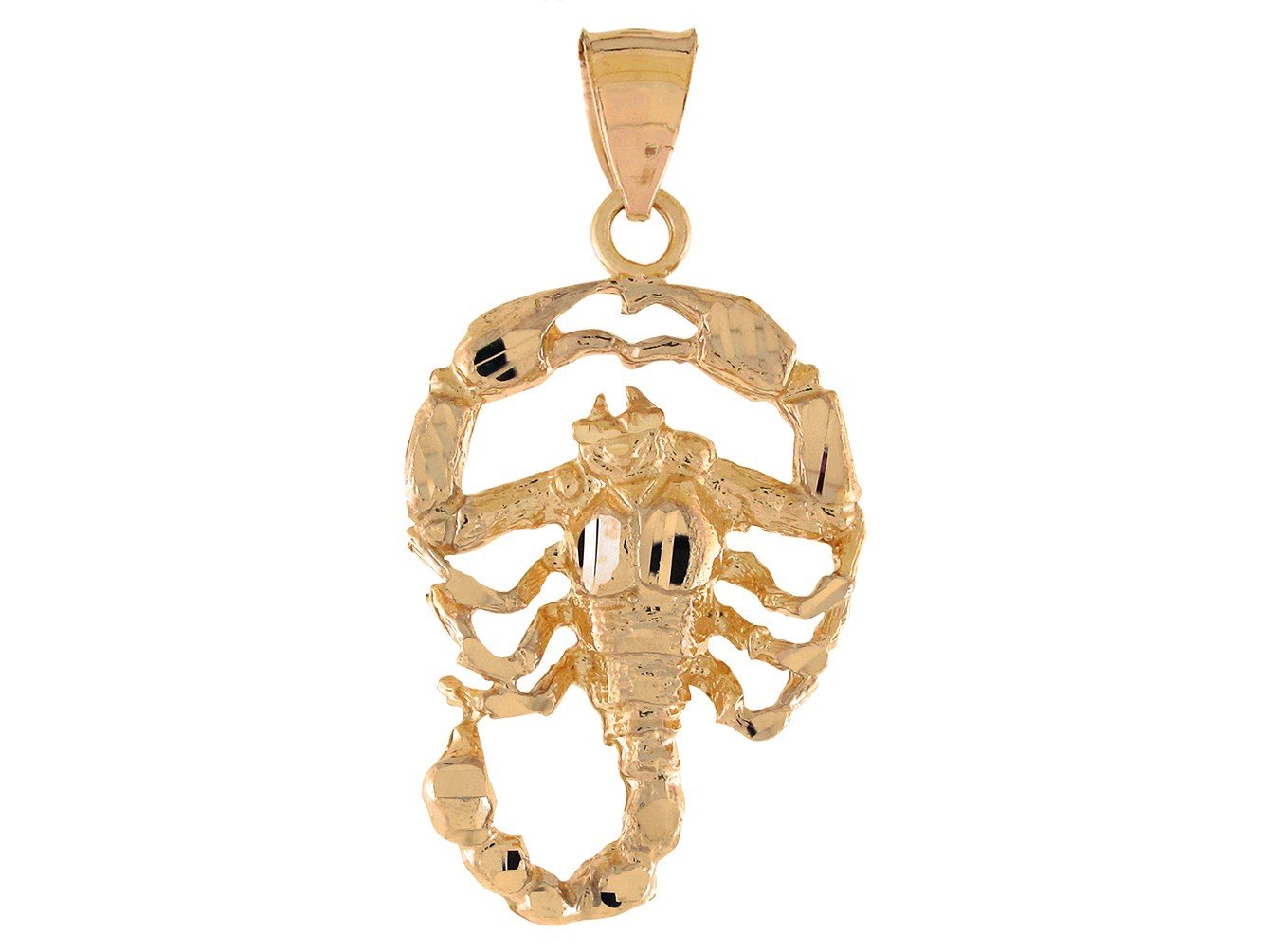 Brilliant Diamond Cut Zodiac Sign Pendant (JackAni# P11387)