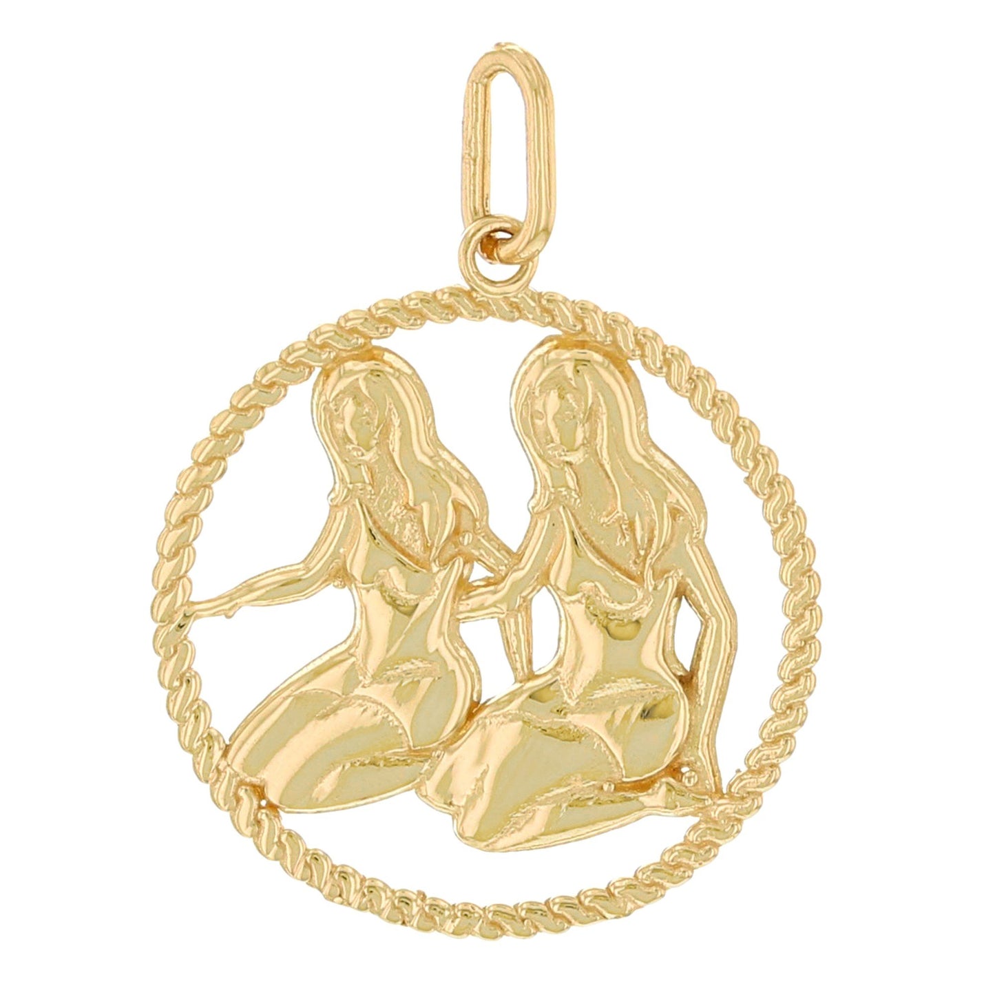 Round Petite Zodiac Charm Pendant (JackAni# P1746)