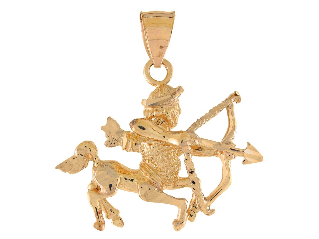 Brilliant Diamond Cut Zodiac Sign Pendant (JackAni# P11380)