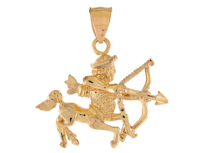 Brilliant Diamond Cut Zodiac Sign Pendant (JackAni# P11380)