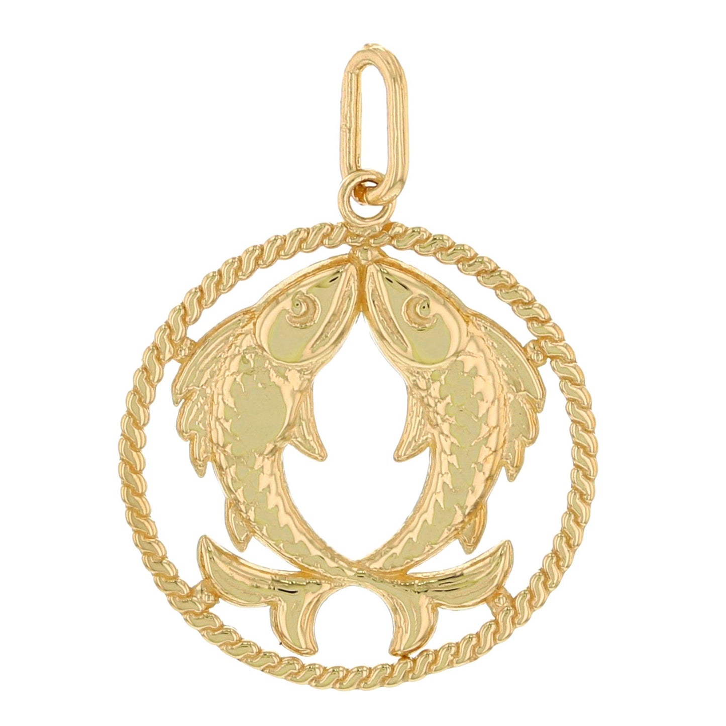 Round Petite Zodiac Charm Pendant (JackAni# P1746)