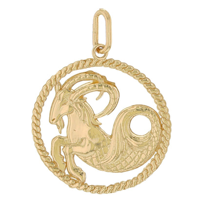 Round Petite Zodiac Charm Pendant (JackAni# P1746)