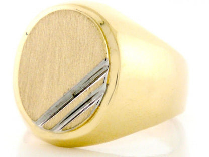 Gold Mens Signet Ring (JackAni# R2032)