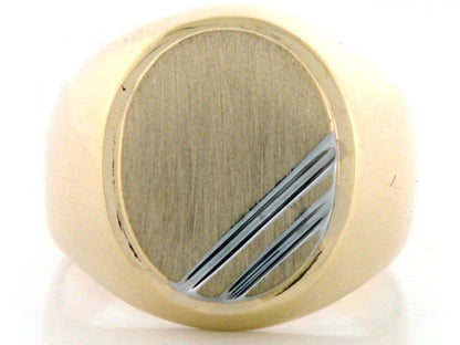 Gold Mens Signet Ring (JackAni# R2032)