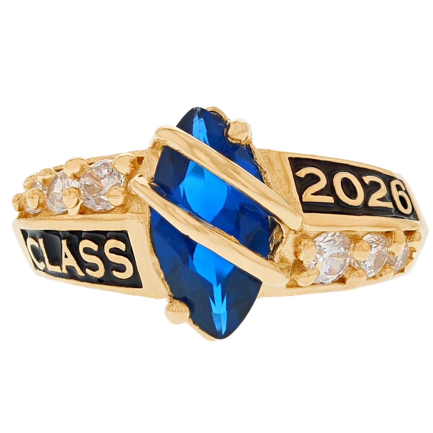 Simulated Birthstone Class of 2026 Graduation Ring (JackAni# R2511)