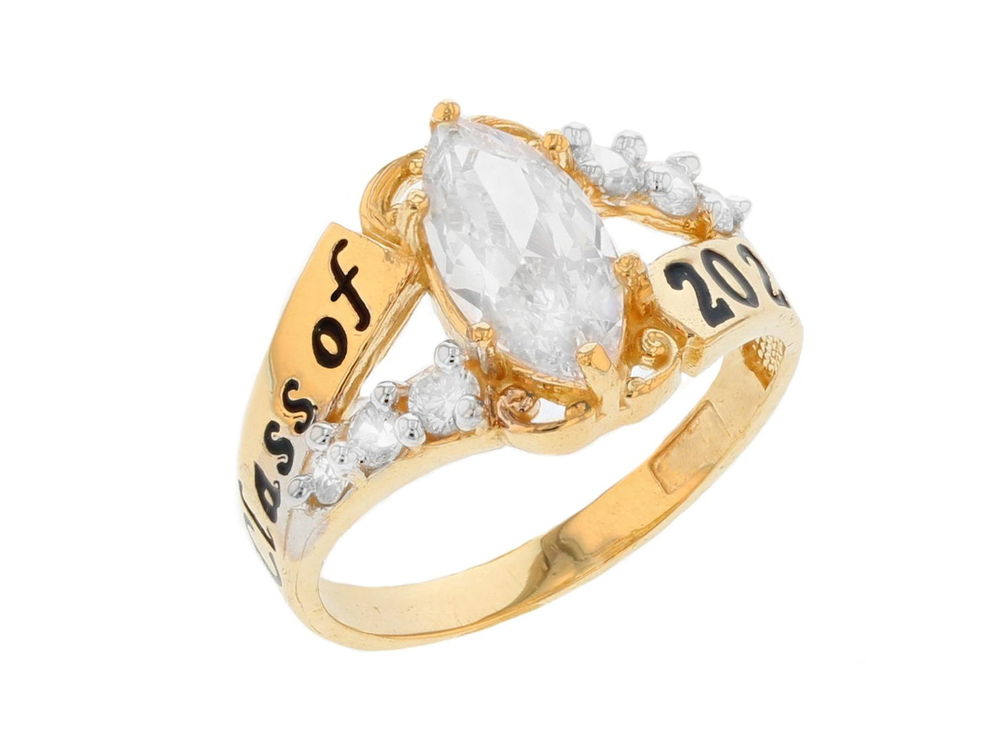Simulated Birthstone Class of 2026 Graduation Ring (JackAni# R2510)