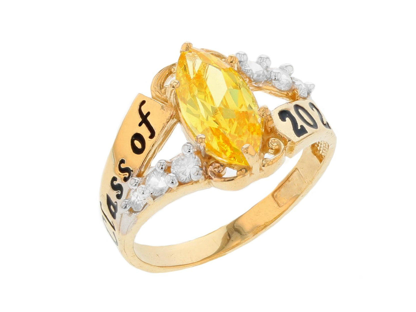 Simulated Birthstone Class of 2026 Graduation Ring (JackAni# R2510)