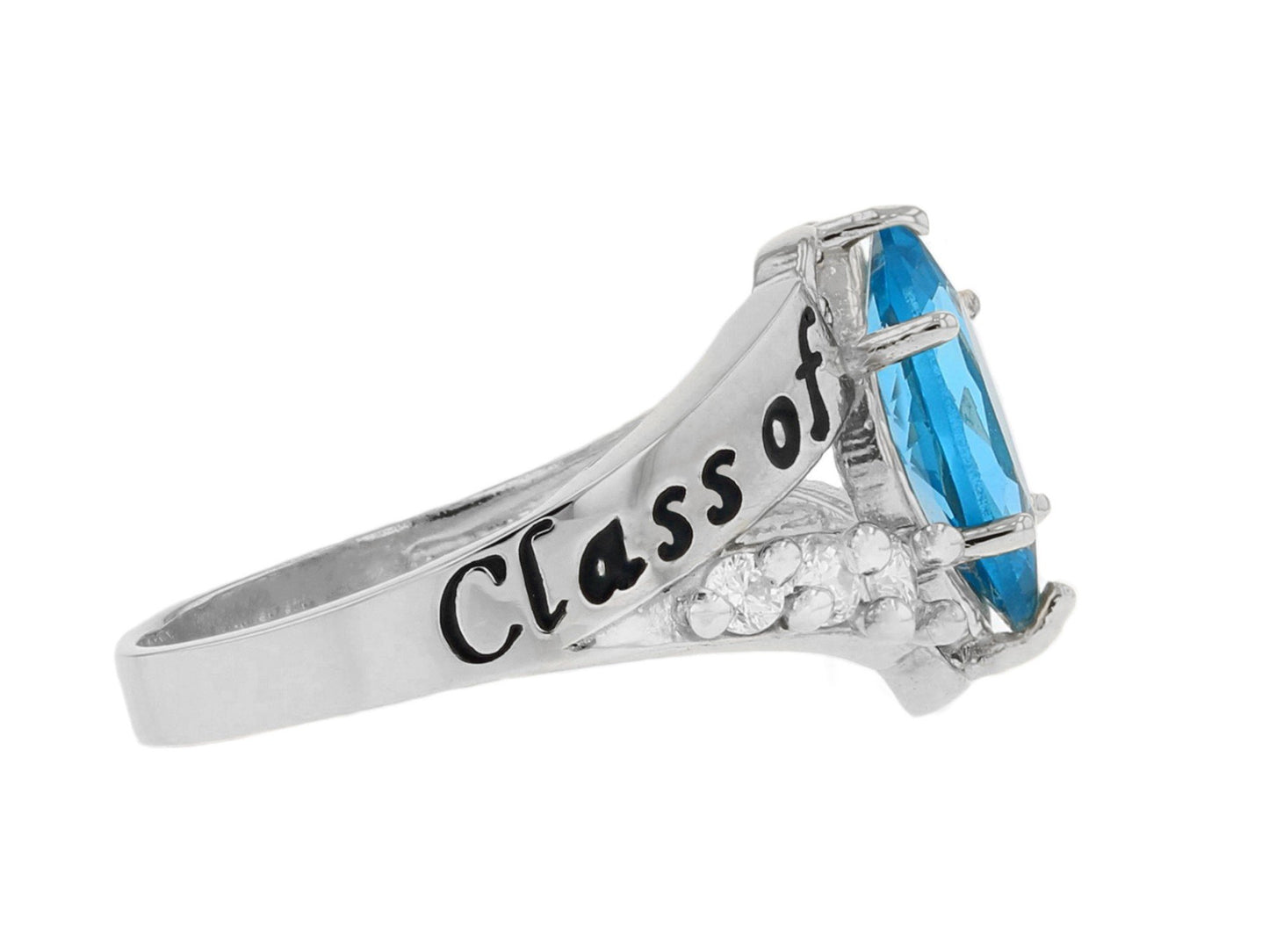 Simulated Birthstone Class of 2024 Graduation Ring (JackAni# R2510)