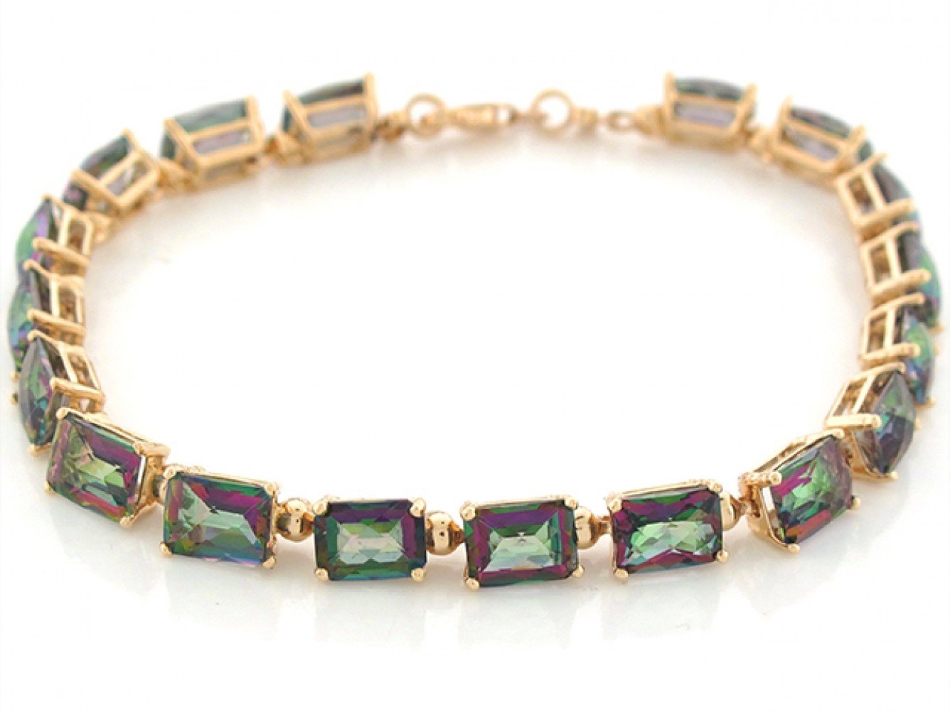 Rectangular Gemstone Vintage Timeless Bracelet (JackAni# B6682)