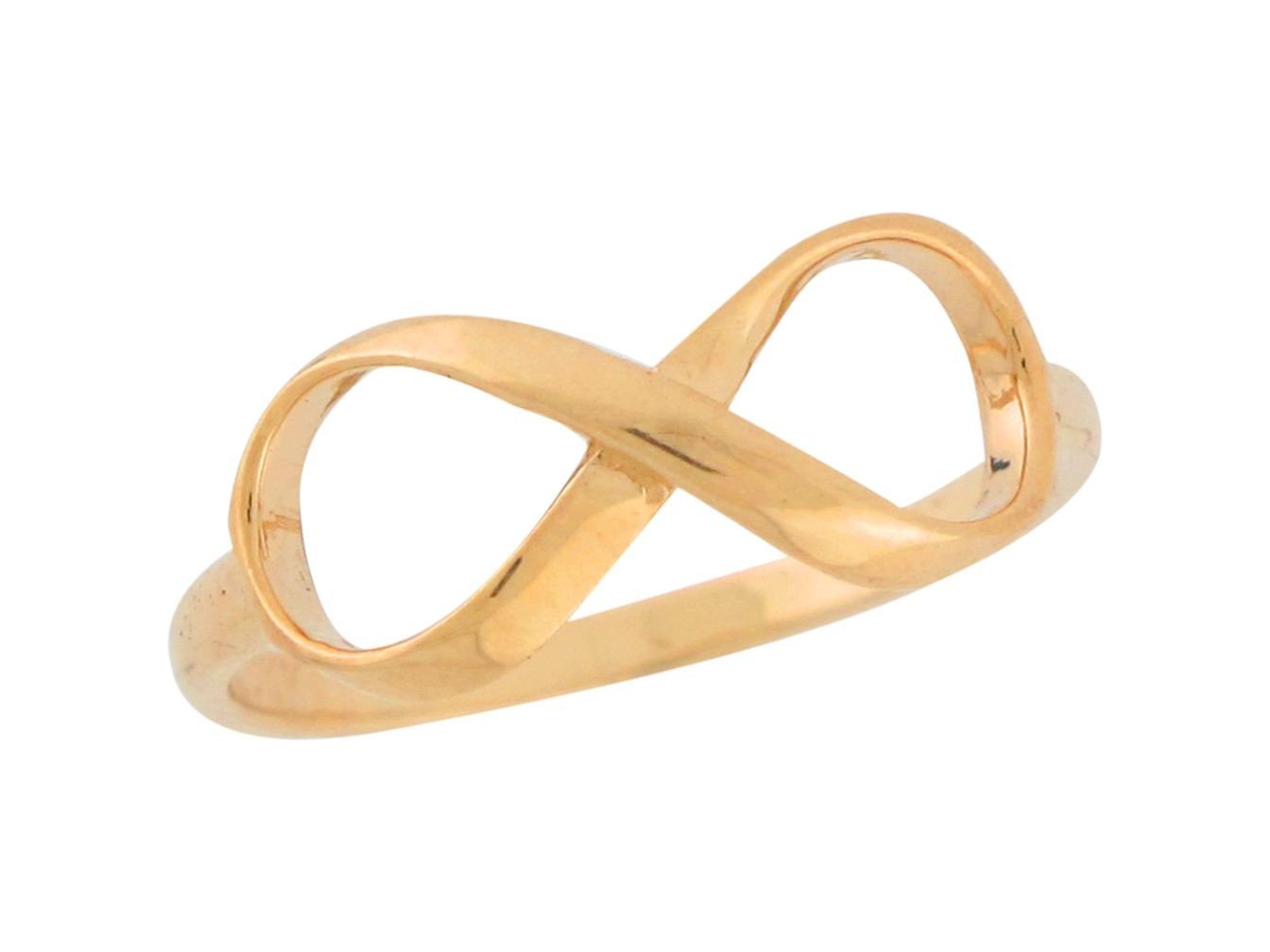 Gold Womens Love Infinity Ring (JackAni# R9055)